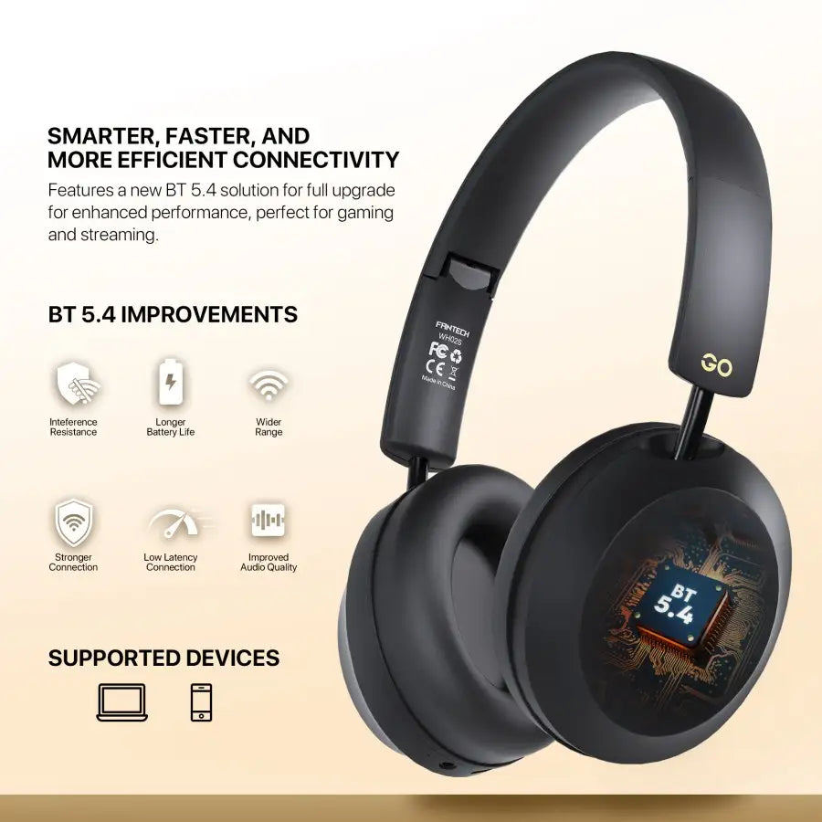 Fantech Headphone Bluetooth Headset Wireless GO AIR WH02