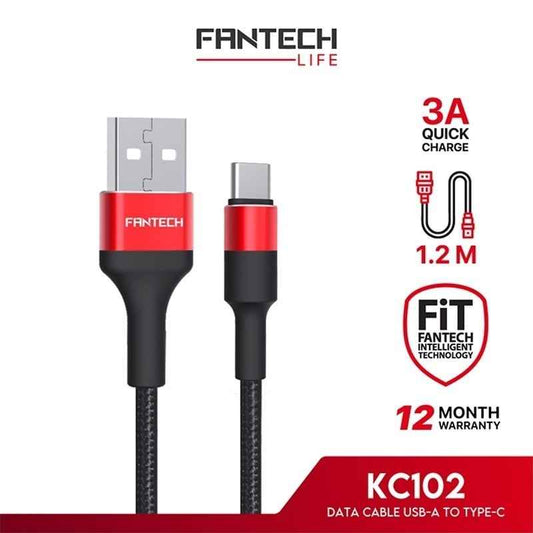 FANTECH Kabel Data Type C USB 120CM Fast Charging 2.4A - KC102