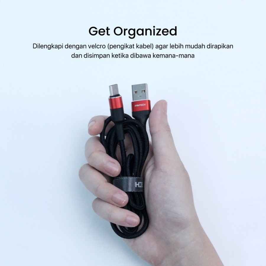 FANTECH Kabel Data Type C USB 120CM Fast Charging 2.4A - KC102