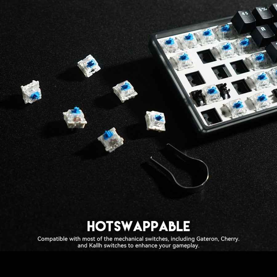 Fantech MAXFIT61 FROST Wired Hostwap Keyboard Gaming Mechanical RGB