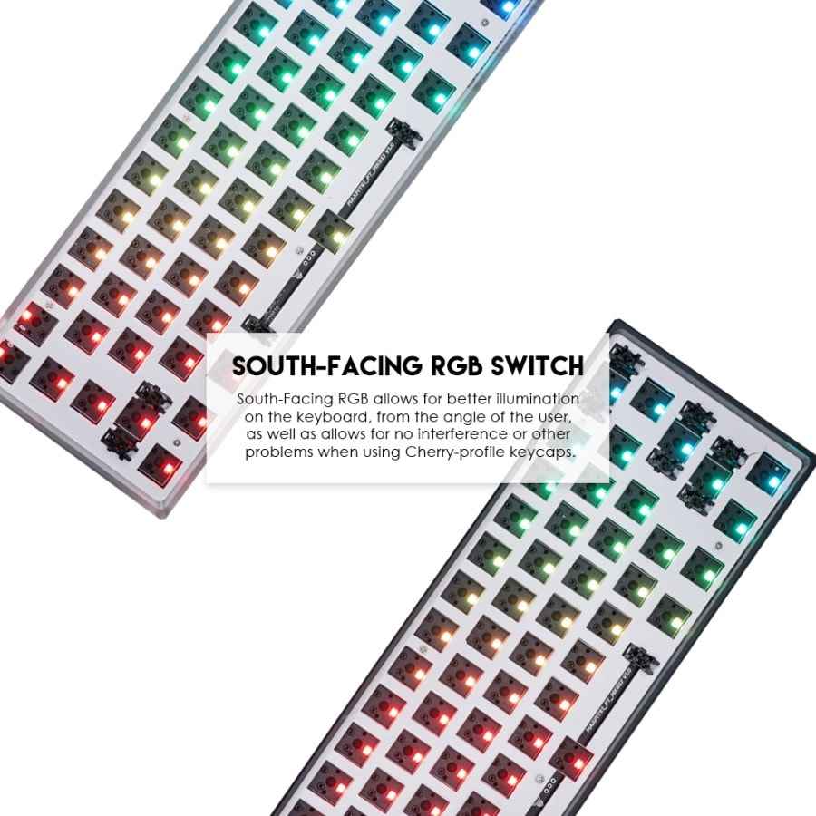 Fantech MAXFIT61 FROST Wired Hostwap Keyboard Gaming Mechanical RGB