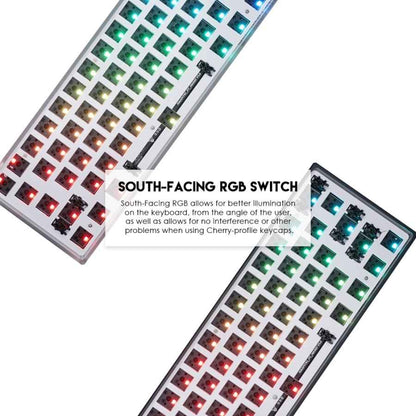 Fantech MAXFIT61 FROST Wired Hostwap Keyboard Gaming Mechanical RGB