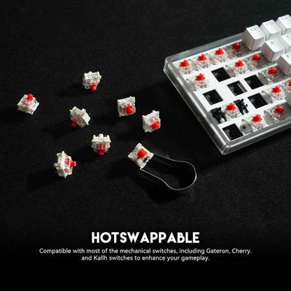 Keyboard Gaming Mechanical RGB Hot-Swappable MAXFIT61 FROST WIRELESS