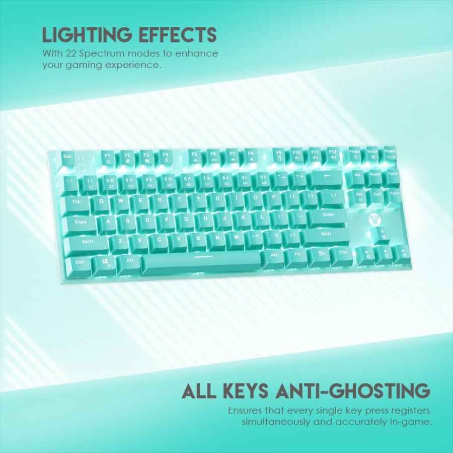 Fantech MINT EDITION MAXFIT87 MK856 Mechanical Keyboard Gaming