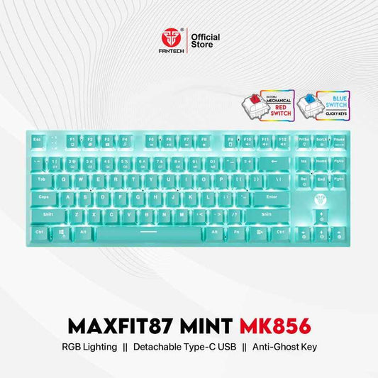 Fantech MINT EDITION MAXFIT87 MK856 Mechanical Keyboard Gaming