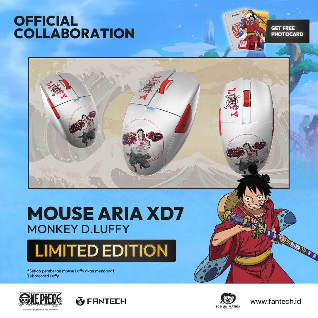 Official Collaboration One Piece Fantech - Monkey D. Luffy - Fantech Indonesia