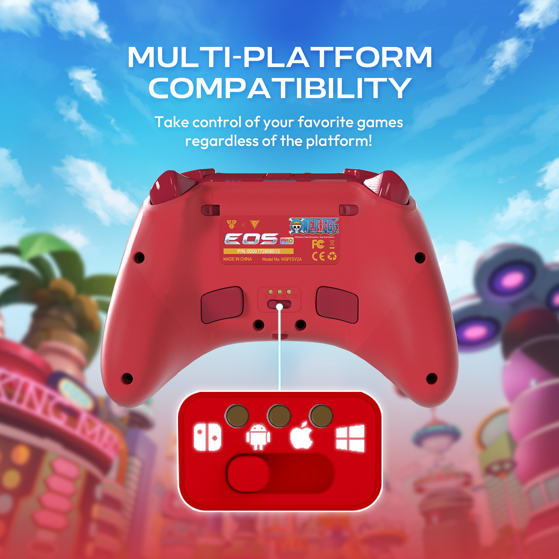 FANTECH x ONEPIECE EXCLUSIVE COLLABORATION GAMEPAD EGGHEAD EOS PRO WGP15V2A Limited Edition Luffy