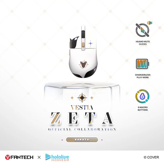 Fantech x Vestia Zeta Hololive Exclusive Limited Edition Mouse Gaming Wireless Kanata WG9
