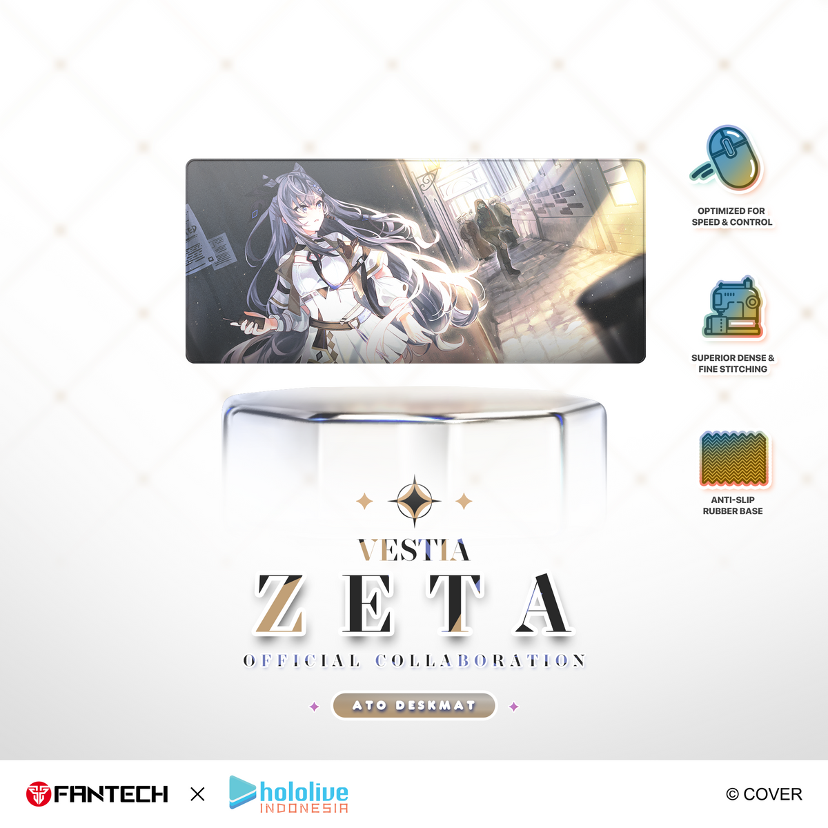 Bundle Fantech x Kobo Kanaeru + Vestia Zeta Hololive Exclusive Limited Edition Deskmat MP905