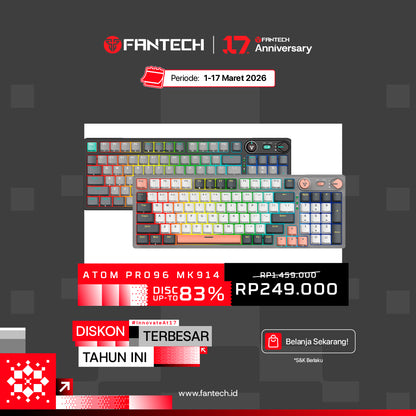 Keyboard Gaming Mekanik Nirkabel Seri ATOM PRO