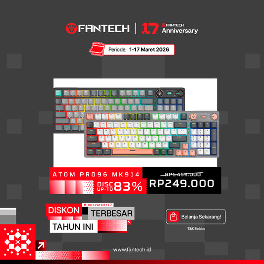 Keyboard Gaming Mekanik Nirkabel Seri ATOM PRO