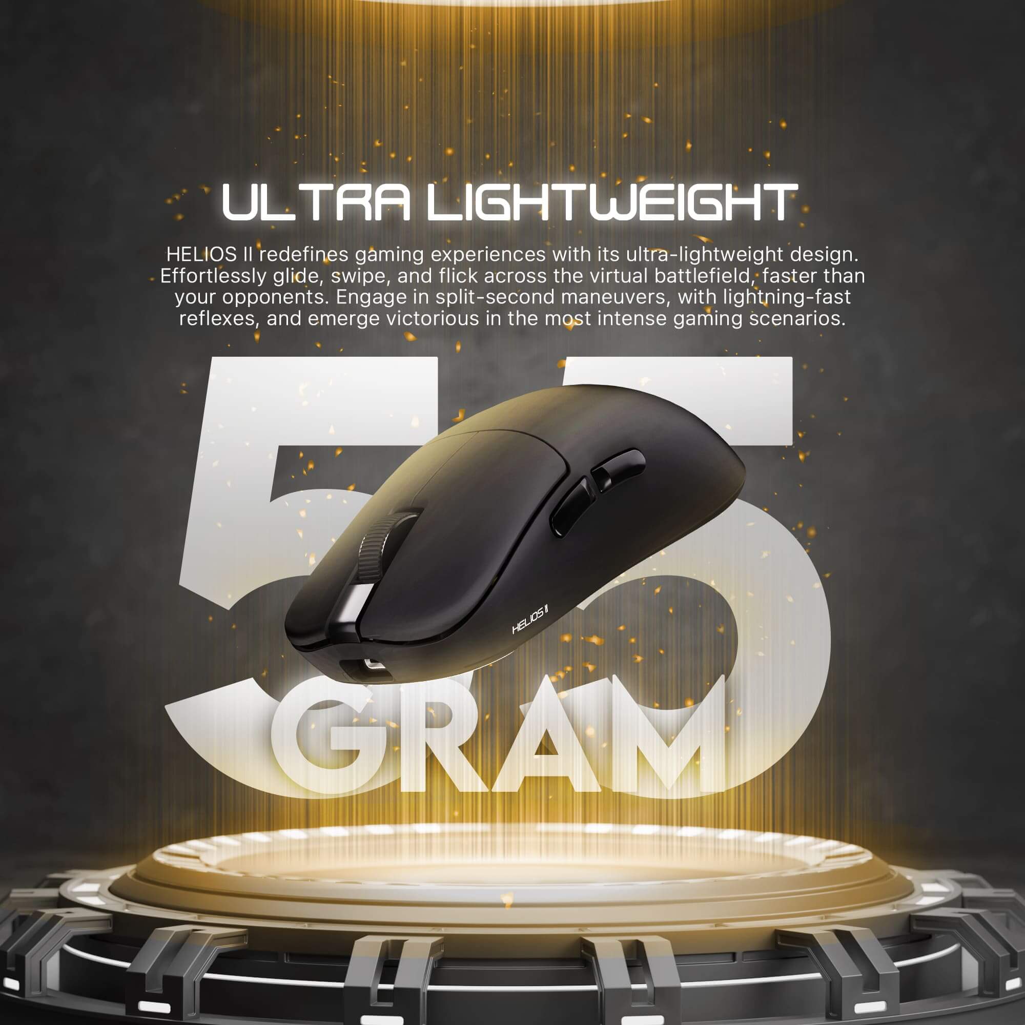 MOUSE GAMING 1K HELIOS II PRO XD3V3