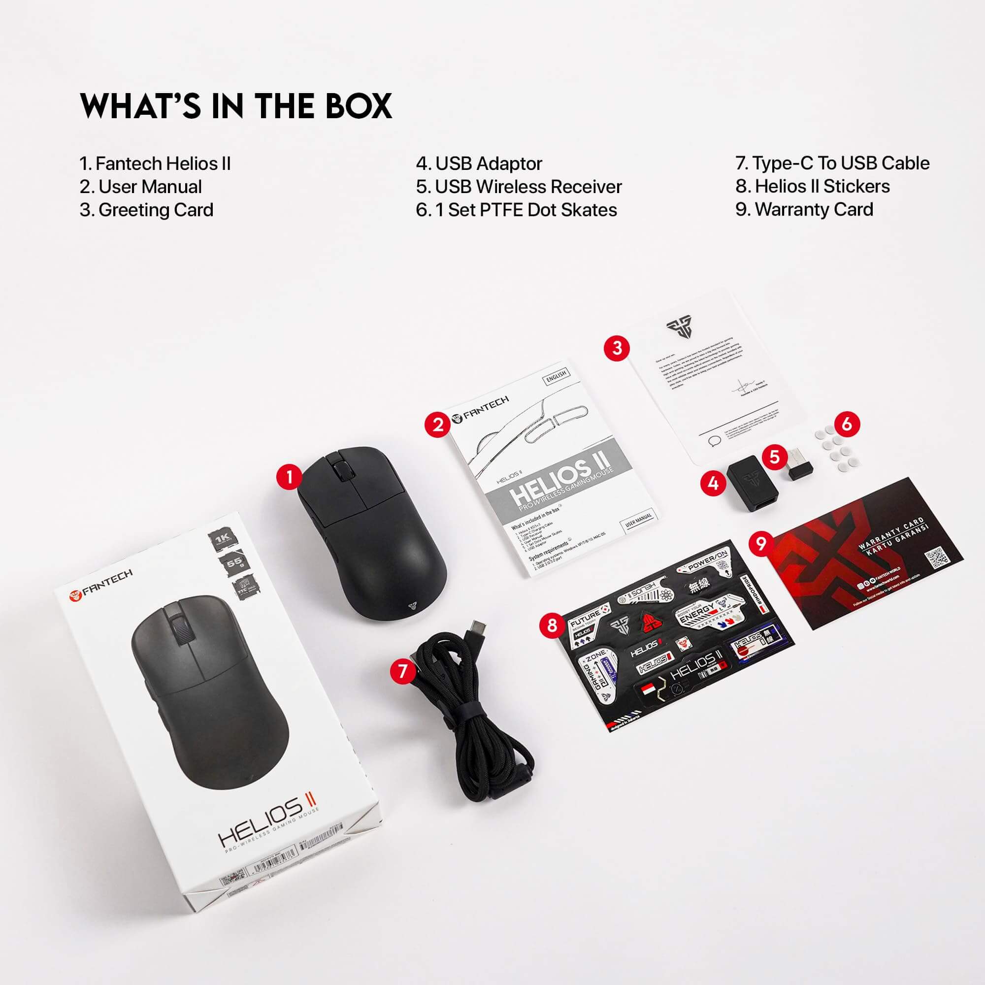 MOUSE GAMING 1K HELIOS II PRO XD3V3