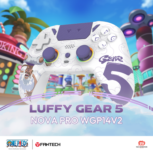 FANTECH x ONEPIECE EXCLUSIVE COLLABORATION GAMEPAD EGGHEAD NOVA PRO WGP14V2 Limited Edition Luffy Gear5