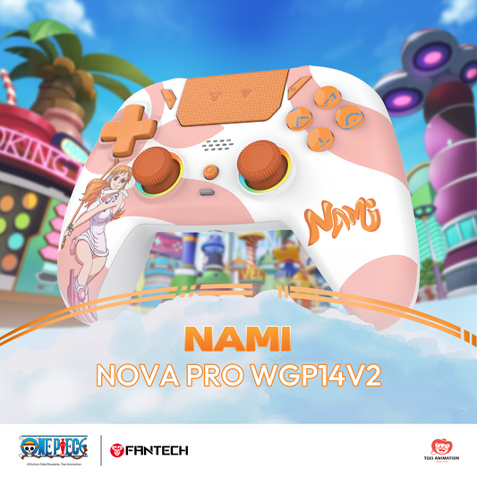 FANTECH x ONEPIECE EXCLUSIVE COLLABORATION GAMEPAD EGGHEAD NOVA PRO WGP14V2 Limited Edition Nami