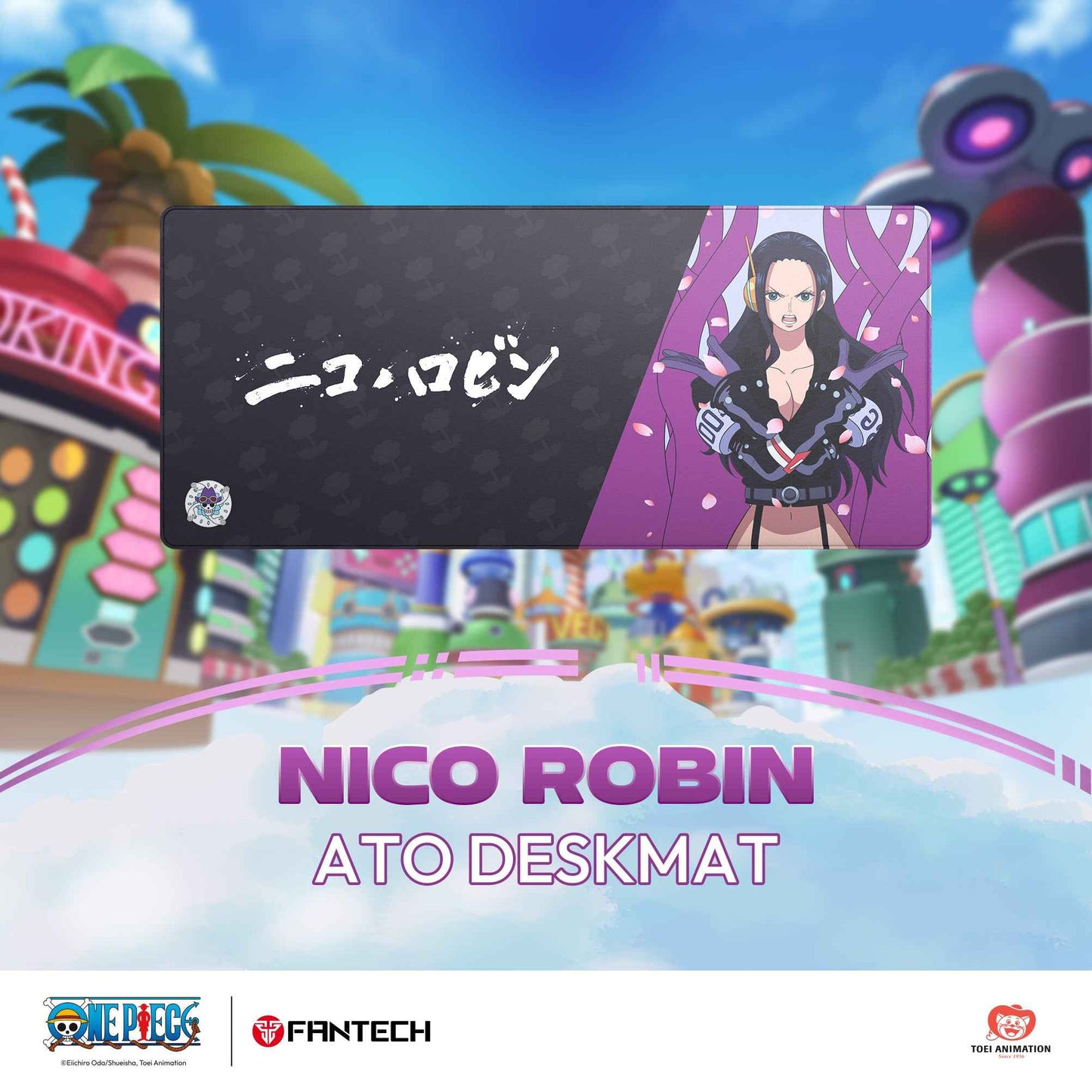 FANTECH x ONEPIECE EXCLUSIVE COLLABORATION EGGHEAD ATO MP905 DESKMAT Limited Edition Robin View