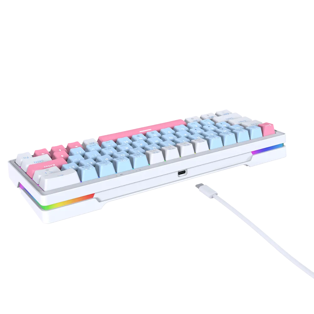 ATOM X63 MK611 keyboard Mechanical Gaming Hotswap 3 Pin