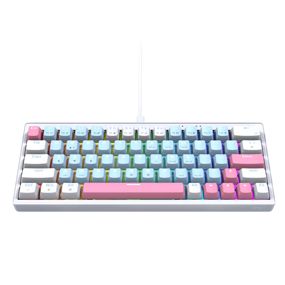 ATOM X63 MK611 keyboard Mechanical Gaming Hotswap 3 Pin