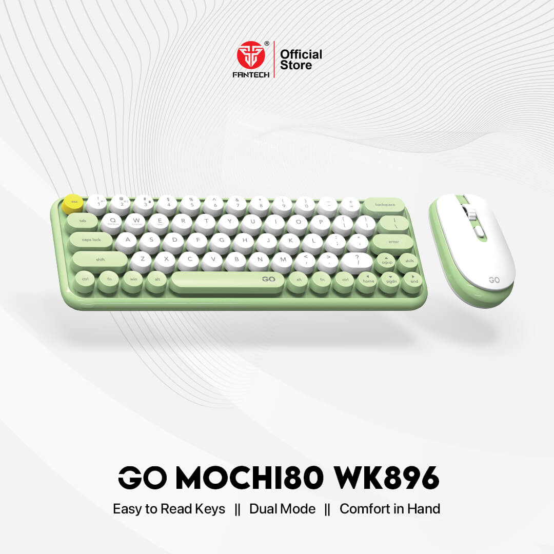 Fantech GO MOCHI 65 Combo Set Keyboard Mouse Wireless Bluetooth Dual ...