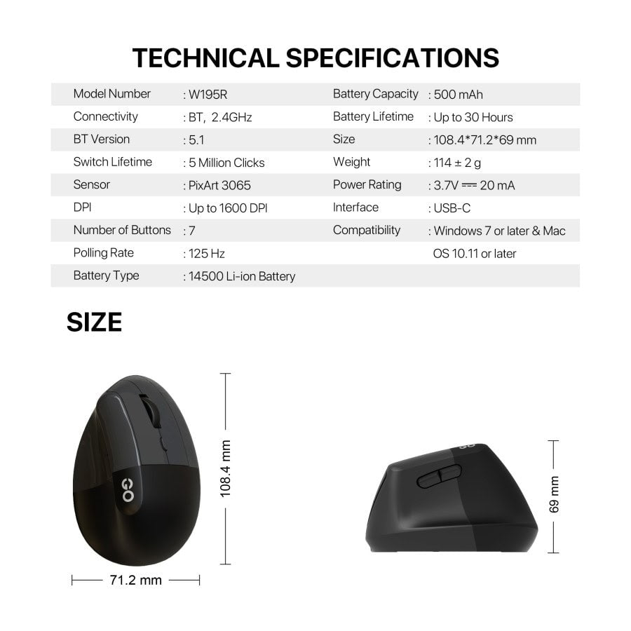 Mouse Vertikal