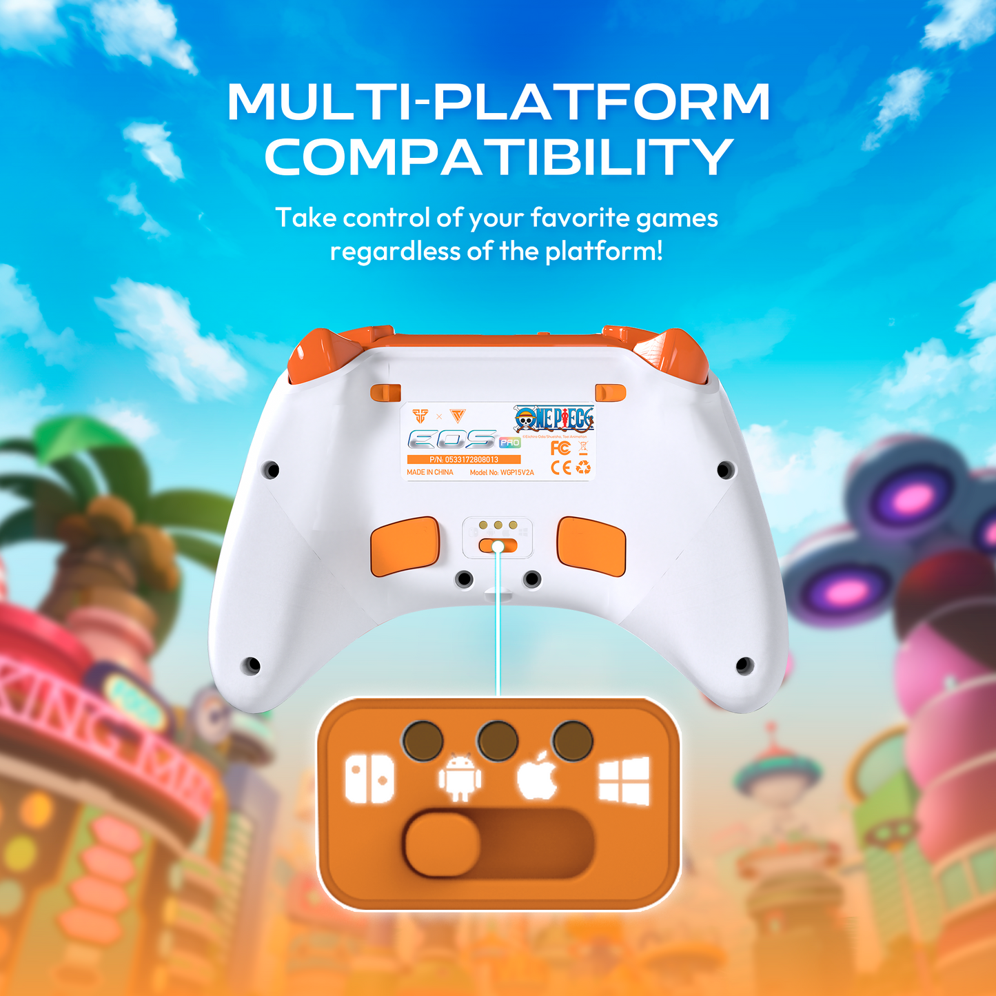 FANTECH x ONEPIECE EXCLUSIVE COLLABORATION GAMEPAD EGGHEAD EOS PRO WGP15V2A Limited Edition Nami
