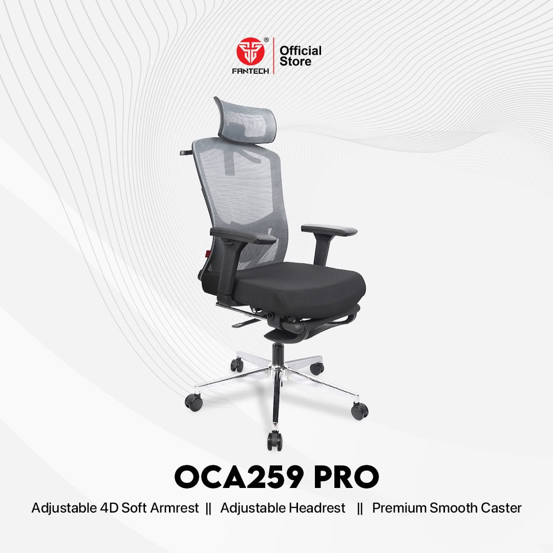 Fantech Kursi Kantor Kerja Jaring Premium Office Chair OCA259, OCA259S, OCA259PRO - Fantech Indonesia