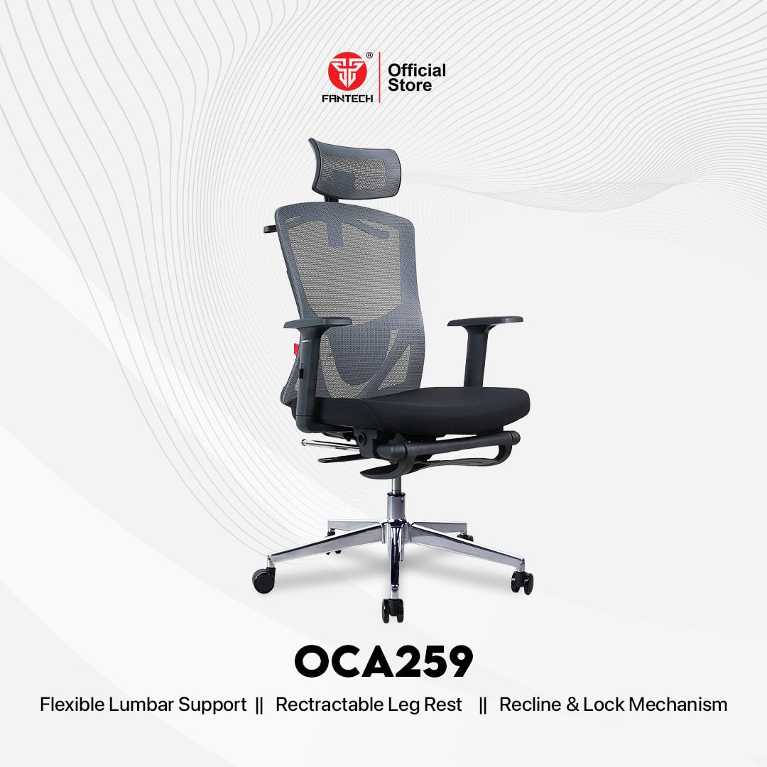 Fantech Kursi Kantor Kerja Jaring Premium Office Chair OCA259, OCA259S, OCA259PRO - Fantech Indonesia