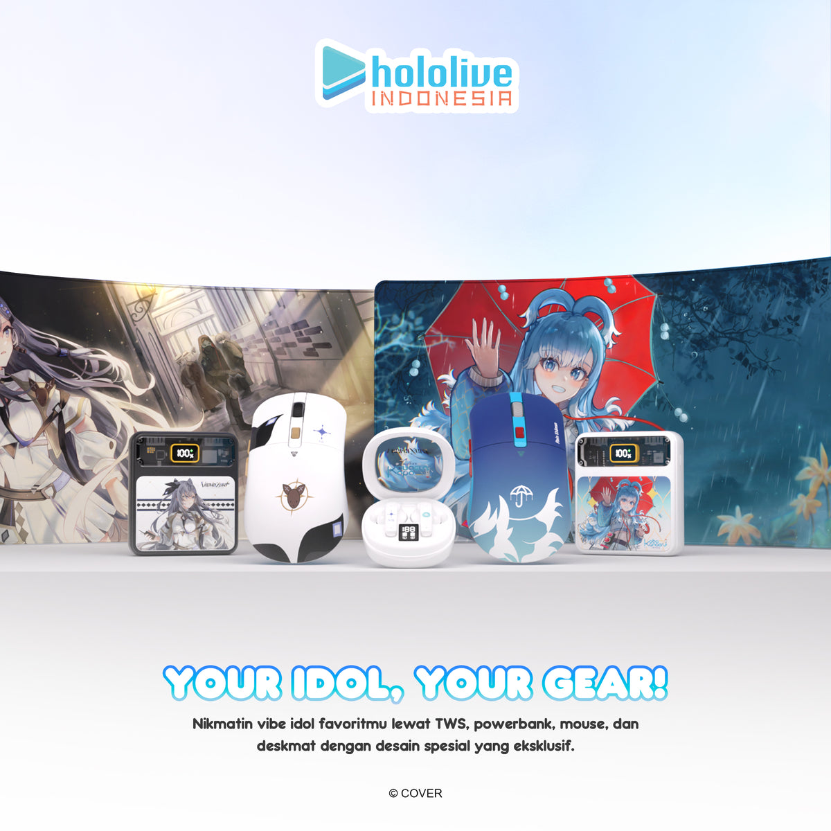 Bundle Fantech x Kobo Kanaeru + Vestia Zeta Hololive Exclusive Limited Edition Deskmat MP905