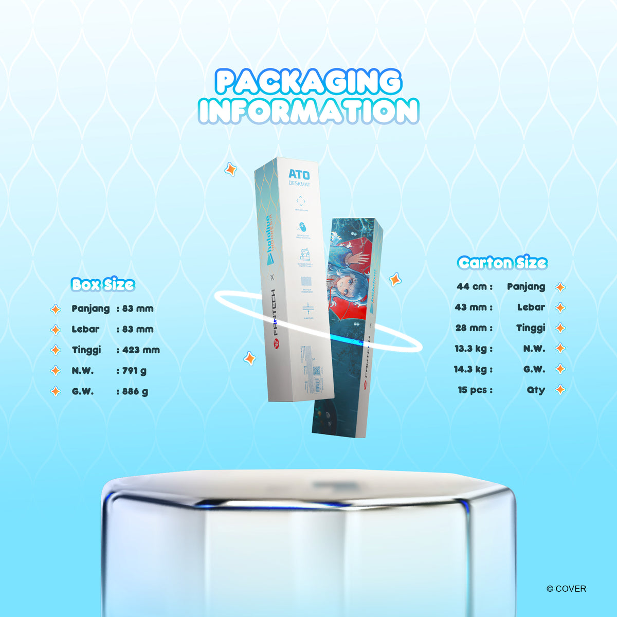 Bundle Fantech x Kobo Kanaeru + Vestia Zeta Hololive Exclusive Limited Edition Deskmat MP905