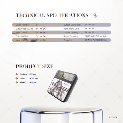 Fantech x Vestia Zeta Hololive Exclusive Limited Edition PowerBank S4