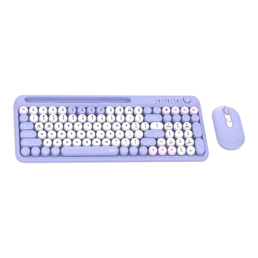 FANTECH KEYBOARD MOUSE DUAL MODE GO MOCHI101 WK899 COMBO PURPLE