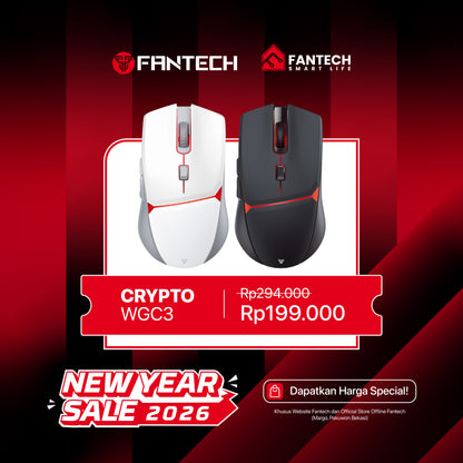 Fantech WGC3 Wireless Mouse Gaming Rechargeable DUAL MODE PIXART 3325
