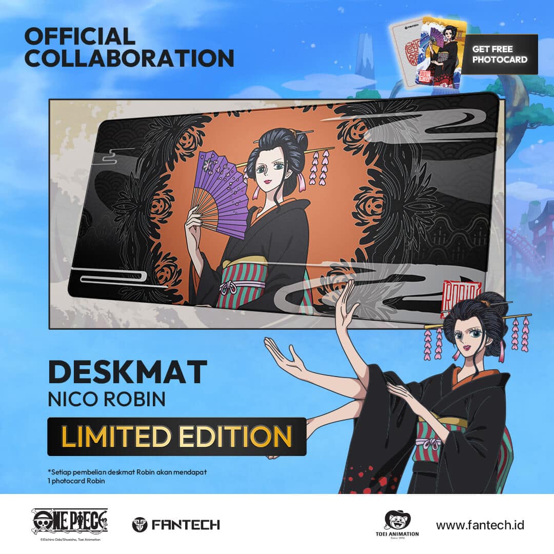 Official Collaboration One Piece Fantech - Nico Robin - Fantech Indonesia