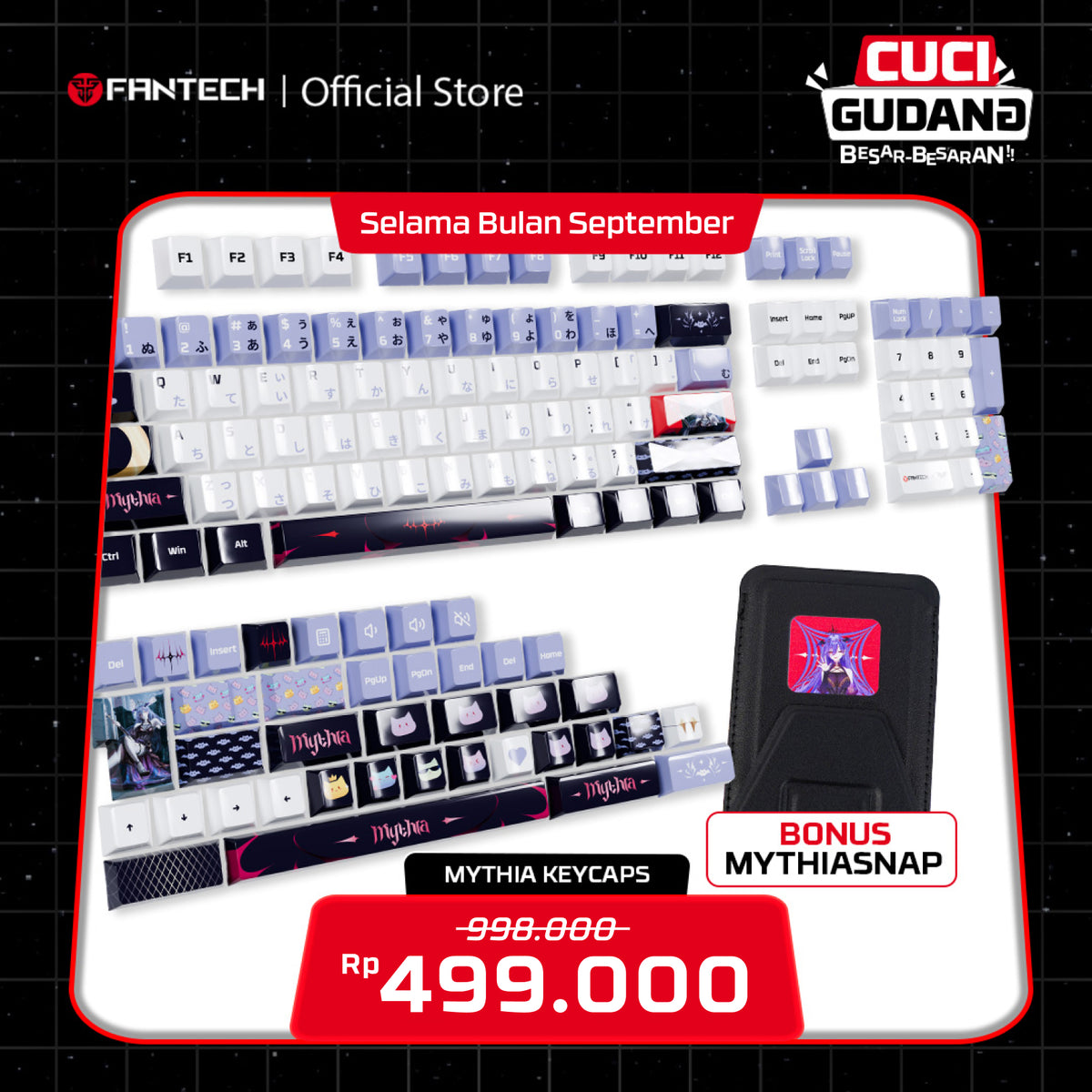 Bundling Keycaps Set & Snap Special Collaboration Fantech x Mythia