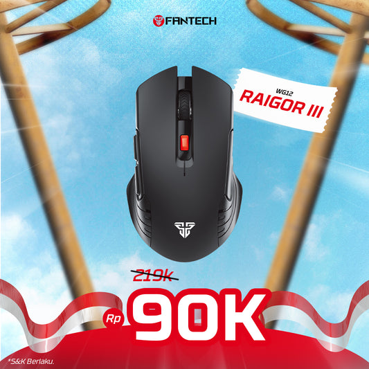 Mouse Gaming Murah RAIGOR III Series WG12, WG12R & WG12RS