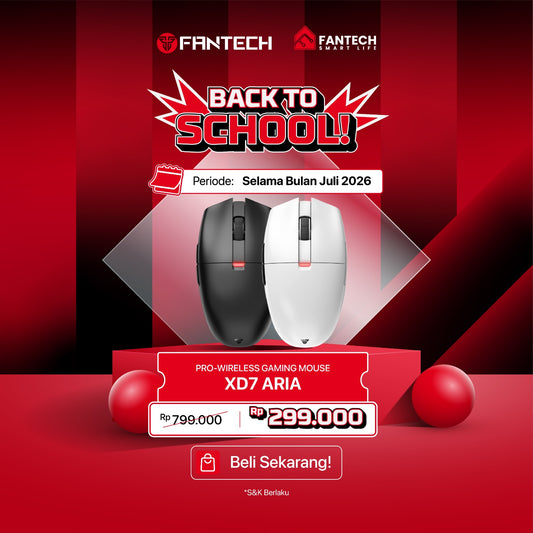 Mouse Gaming Nirkabel Ringan Fantech ARIA XD7