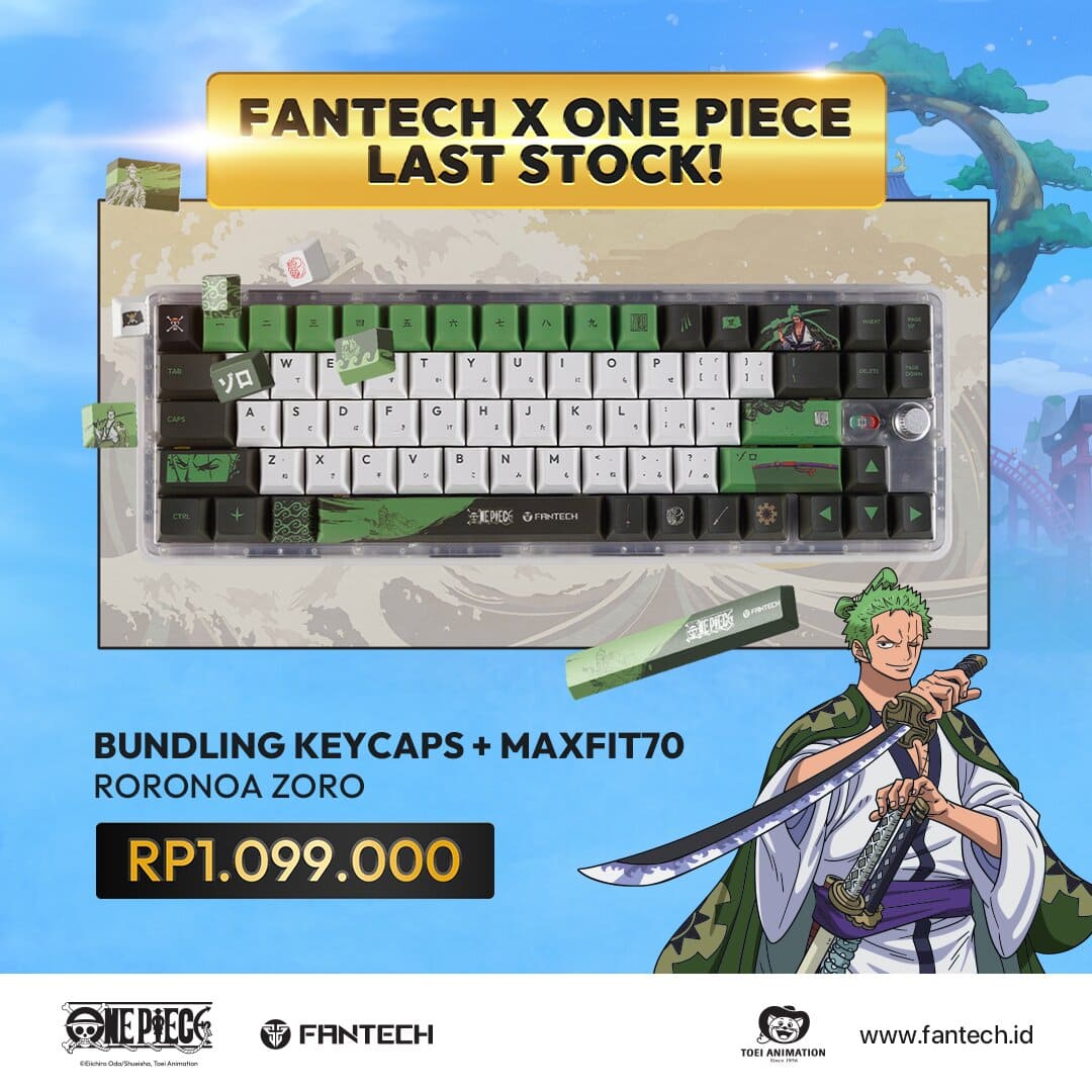 Official Collaboration One Piece Fantech - Roronoa Zoro - Fantech Indonesia