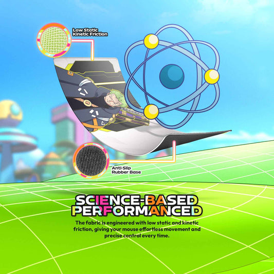 FANTECH x ONEPIECE EXCLUSIVE COLLABORATION EGGHEAD ATO MP905 DESKMAT Limited Edition Zoro View