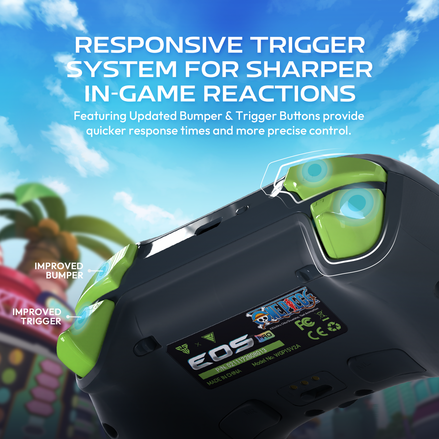 FANTECH x ONEPIECE EXCLUSIVE COLLABORATION GAMEPAD EGGHEAD EOS PRO WGP15V2A Limited Edition Zoro