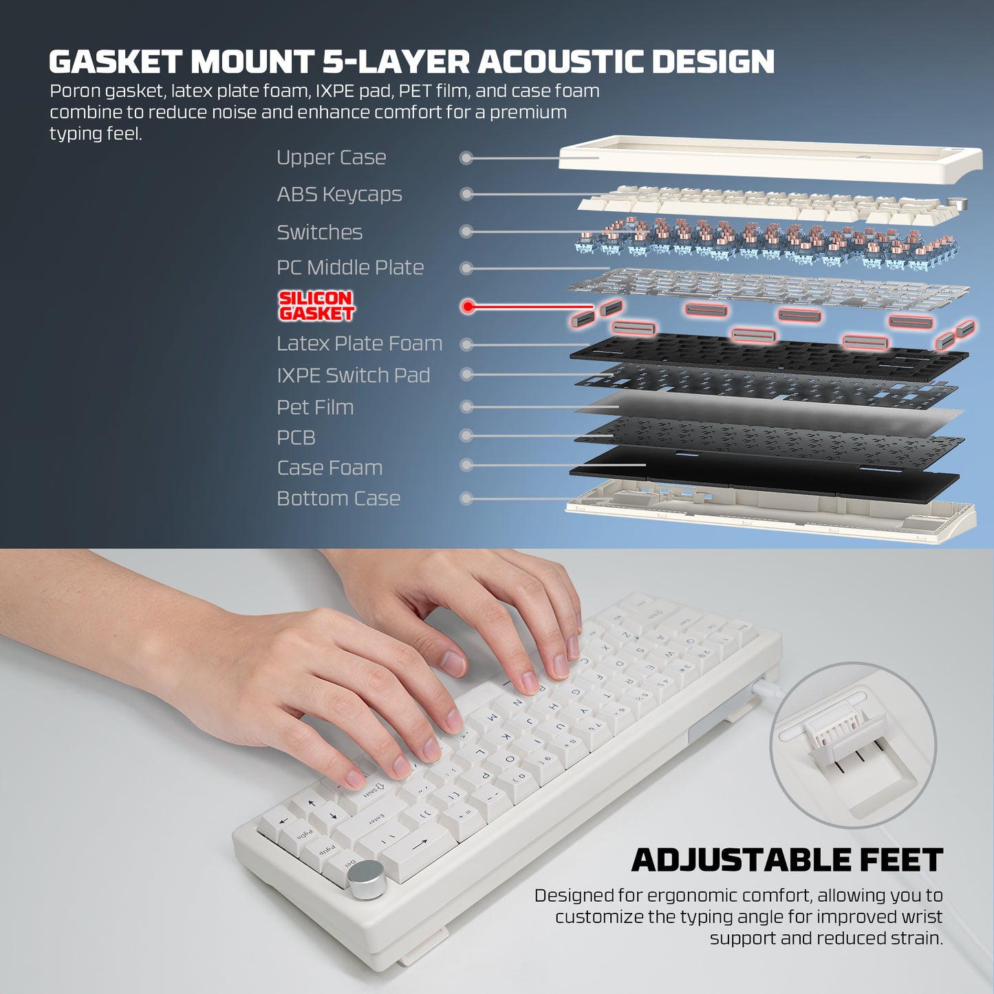 FANTECH ATOM X 66 MK614 MECHANICAL KEYBOARD