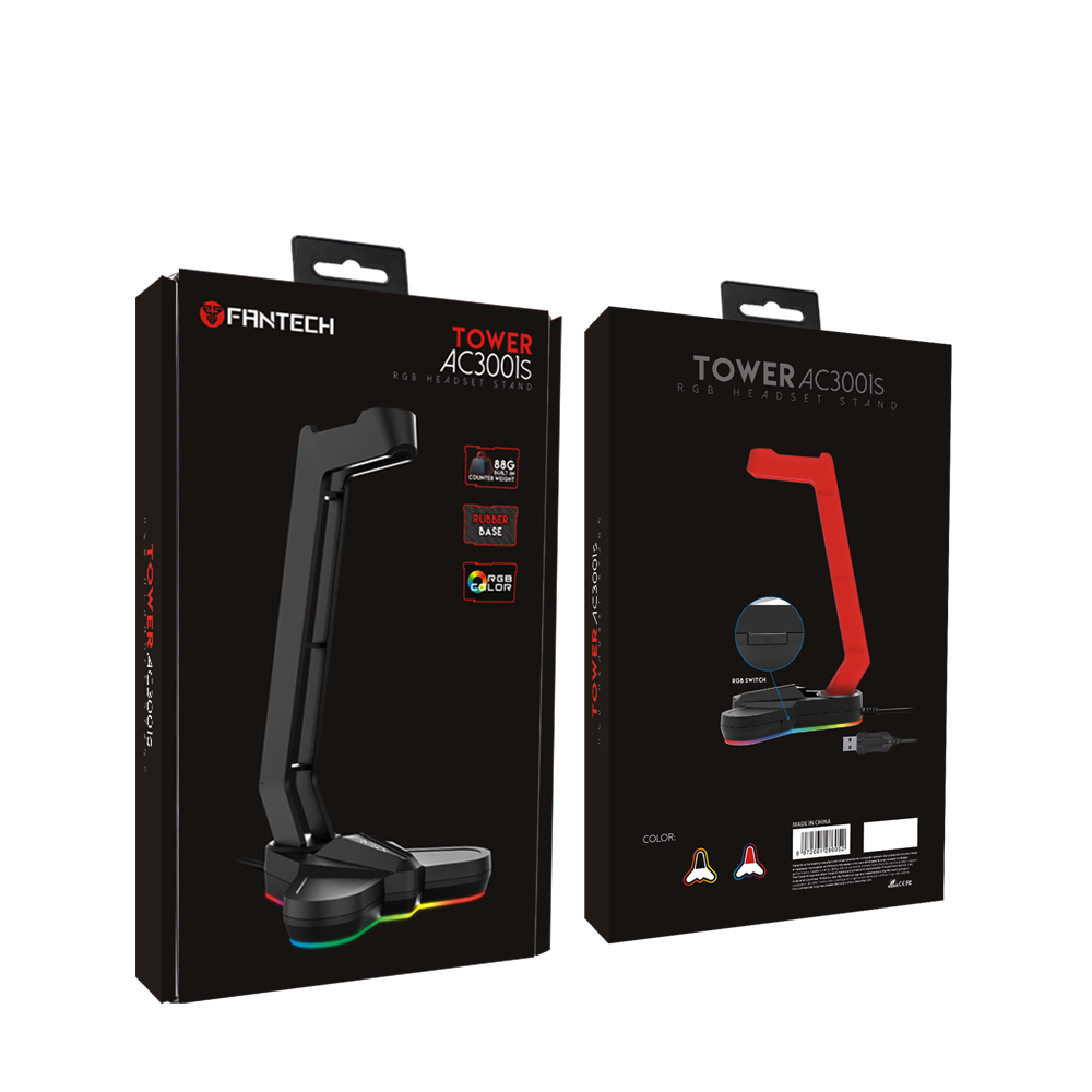 Fantech TOWER AC3001s Headset Stand Gaming RGB - Fantech Indonesia