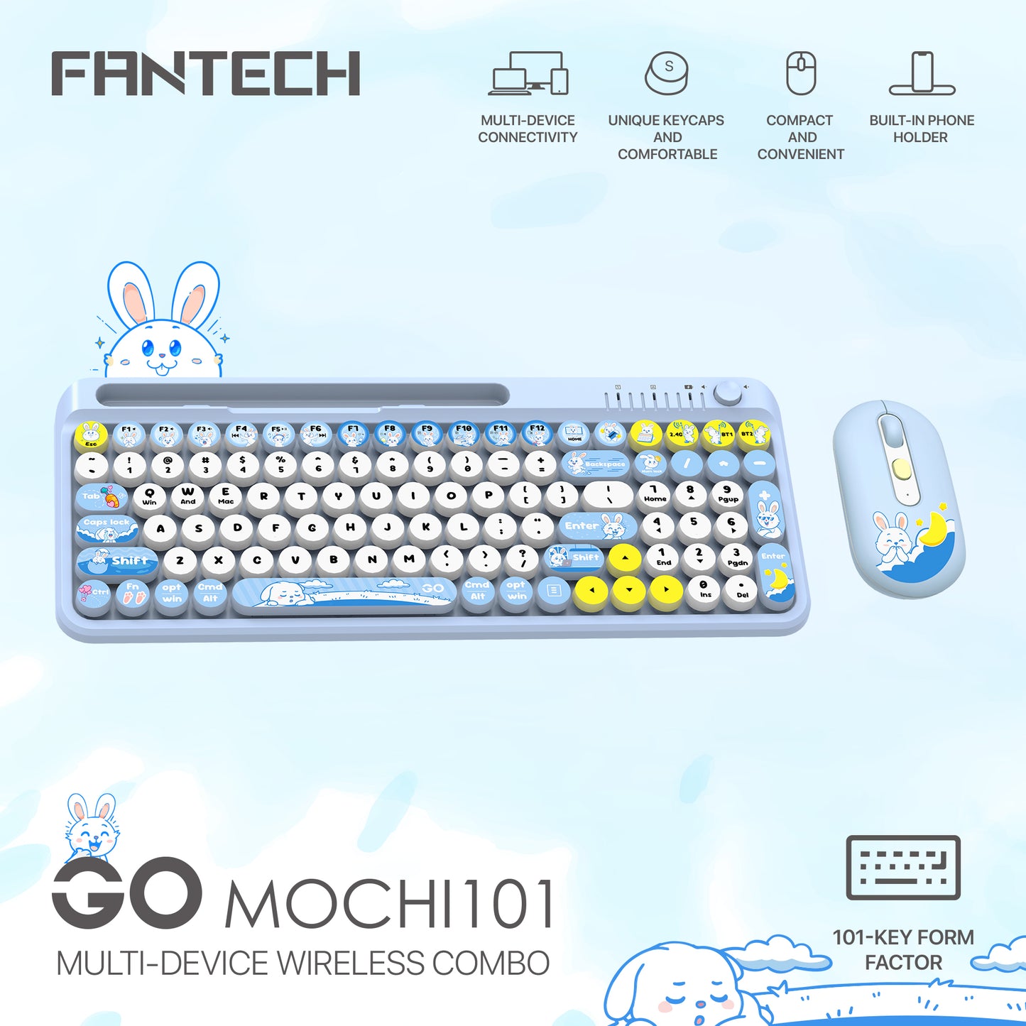 GO MOCHI101 WK899 Keyboard Mouse Kantor