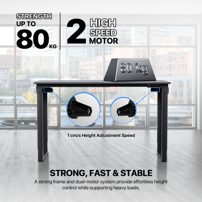Fantech Meja Komputer Elektrik Adjustable Work Station WS514 Meja Belajar