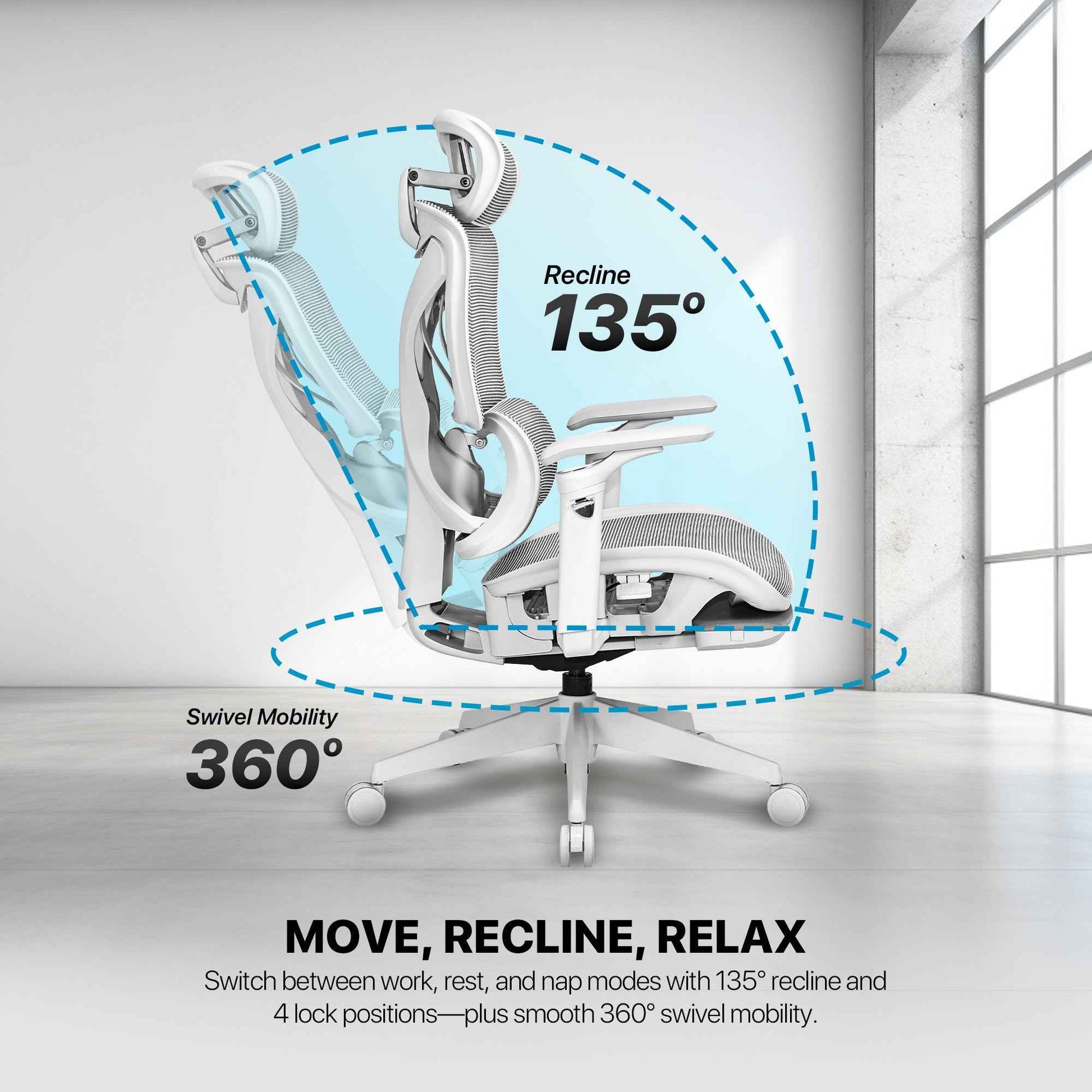 FANTECH OFFICE CHAIR CW2 KURSI KANTOR ERGONOMIS KURSI KERJA DENGAN LUMBAR SUPPORT