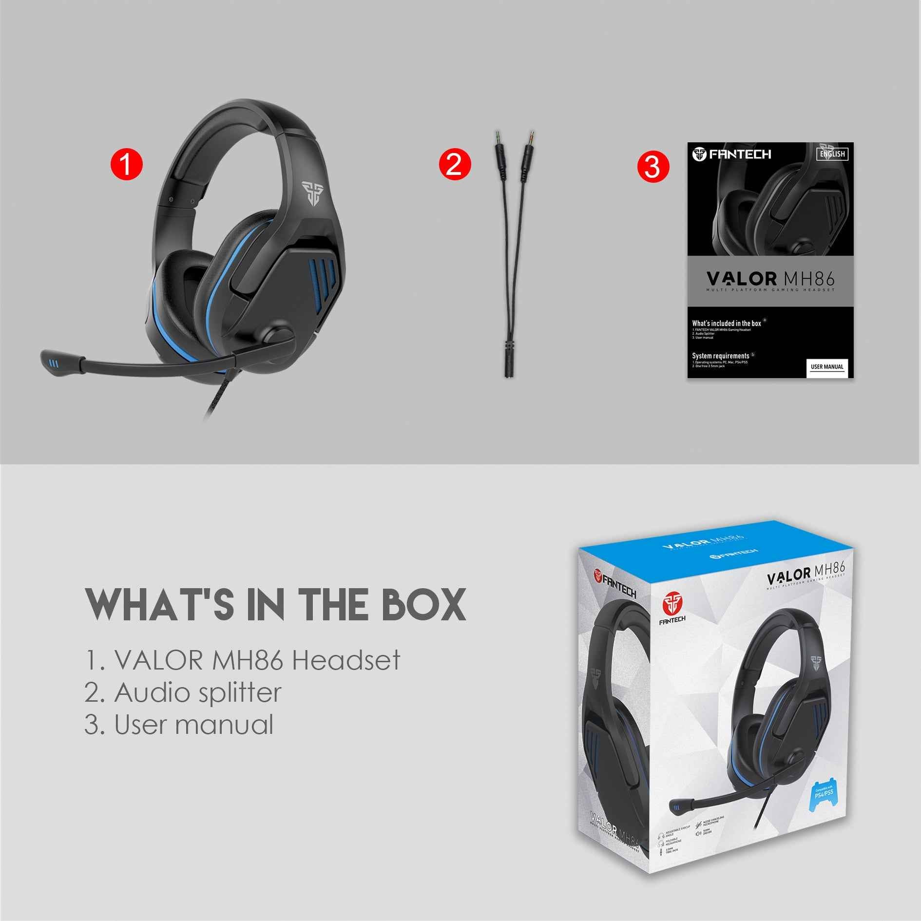 FANTECH VALOR MH86 GAMING HEADSET
