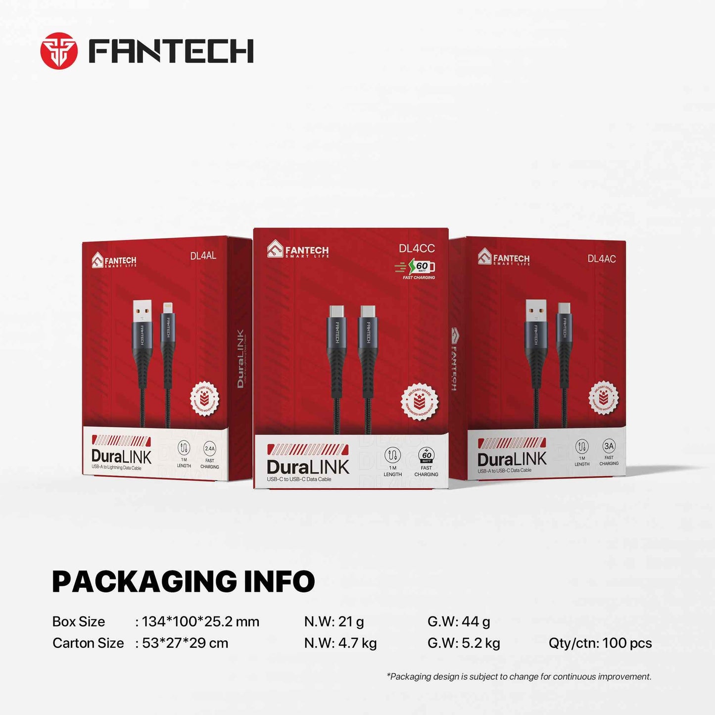 FANTECH DURALINK DL4 AC CABLE REDEEM