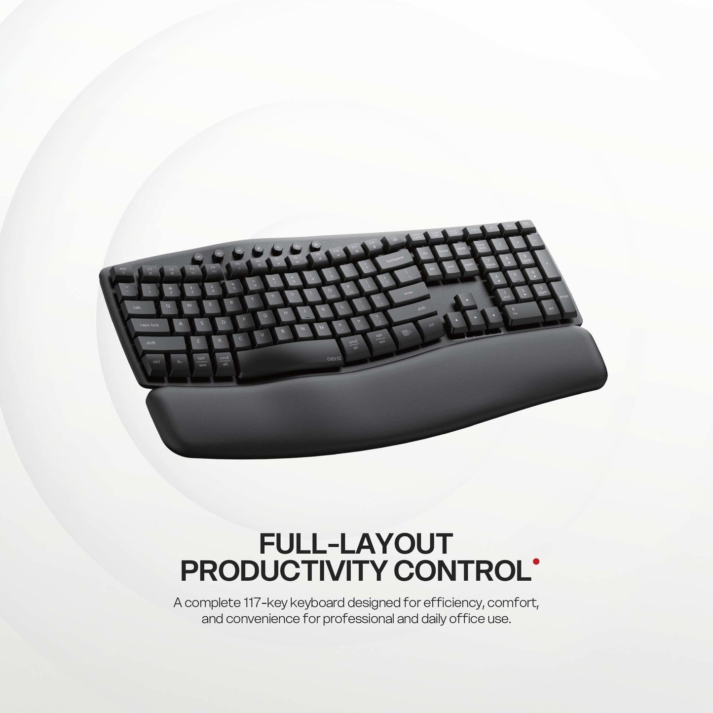 Fantech WKM71 Aera Wireless Ergonomic Keyboard and Mouse Combo