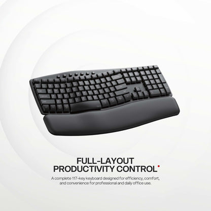 Fantech WKM71 Aera Wireless Ergonomic Keyboard and Mouse Combo