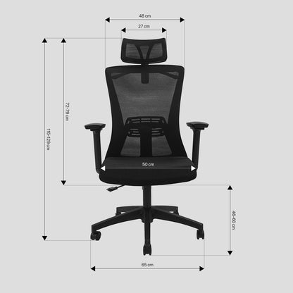 Fantech Kursi Kerja Kantor OCA258SV2 Kursi Kantor Premium ARM REST 3D Lembut