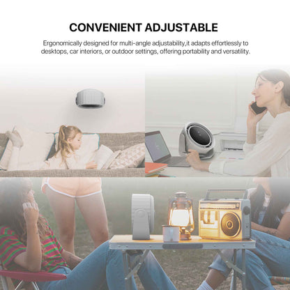 Fantech Kipas Portable Cooler PAC4 Multi Function with Touch Button LCD Display Brushless Motor 120 speed